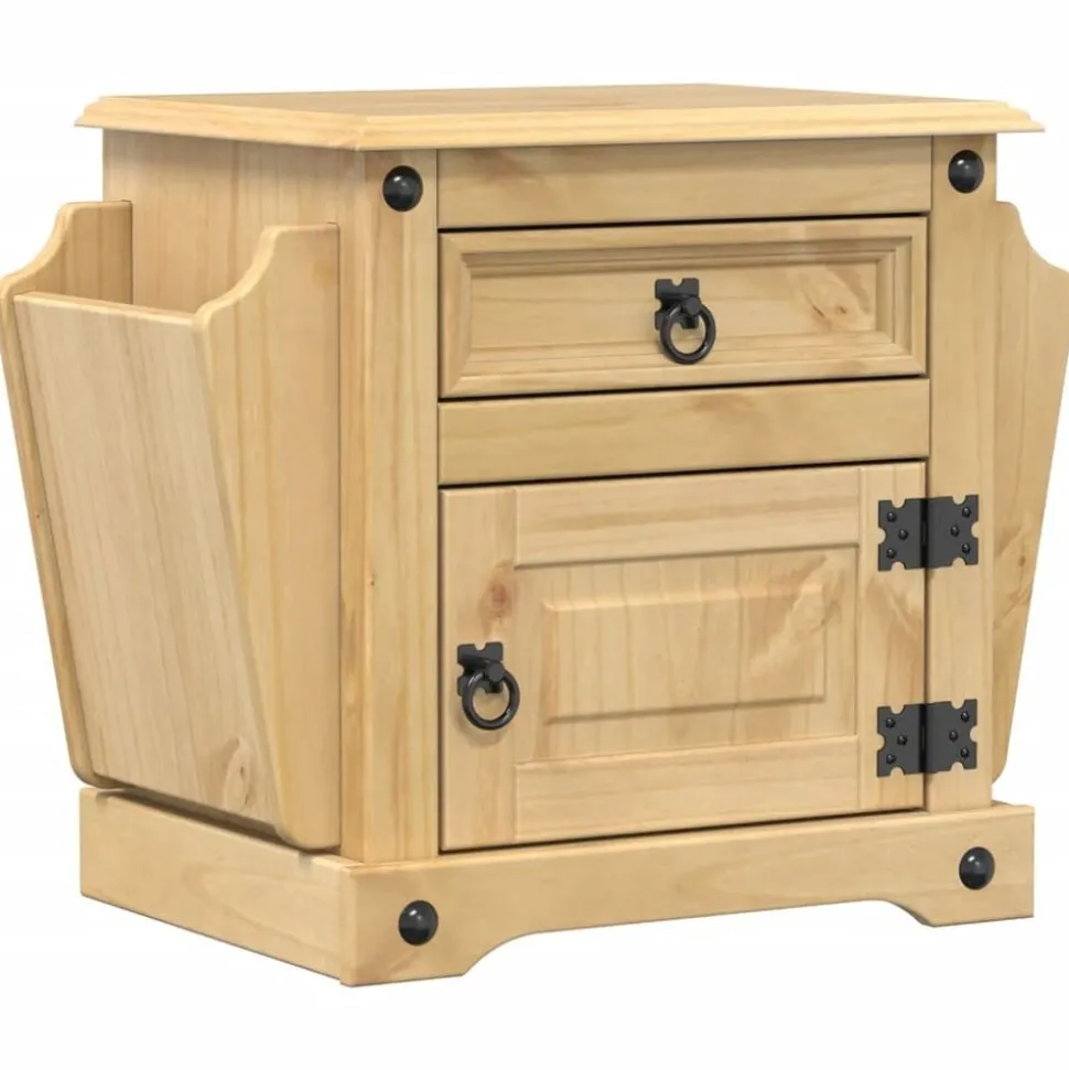 vidaXL Nachtkastje Corona 45x35x47,5 cm massief grenenhout