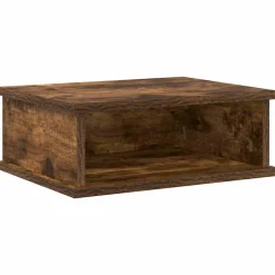vidaXL Nachtkastje Gerookt eiken 40 x 31 x 15 cm Bewerkt hout