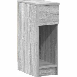 vidaXL Nachtkastje met lade 20x36x60 cm grijs sonoma eikenkleurig