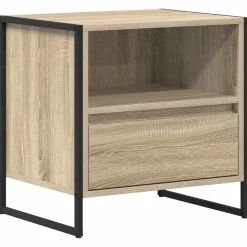 vidaXL Nachtkastje met lade Sonoma 50 x 39,5 x 50 cm Bewerkt hout