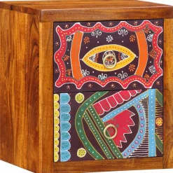 vidaXL Nachtkastje met lade Bruin 35 x 30 x 40 cm Massief Acaciahout