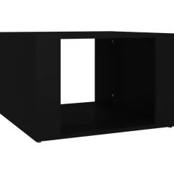 vidaXL Nachtkastje 57x55x36 cm bewerkt hout zwart