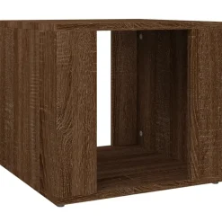vidaXL Nachtkastje 41x40x36 cm bewerkt hout bruin eikenkleur