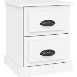 vidaXL Nachtkastje 39x39x47,5 cm bewerkt hout wit
