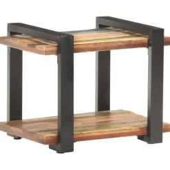 vidaXL Nachtkastje 50x40x40 cm massief gerecycled hout