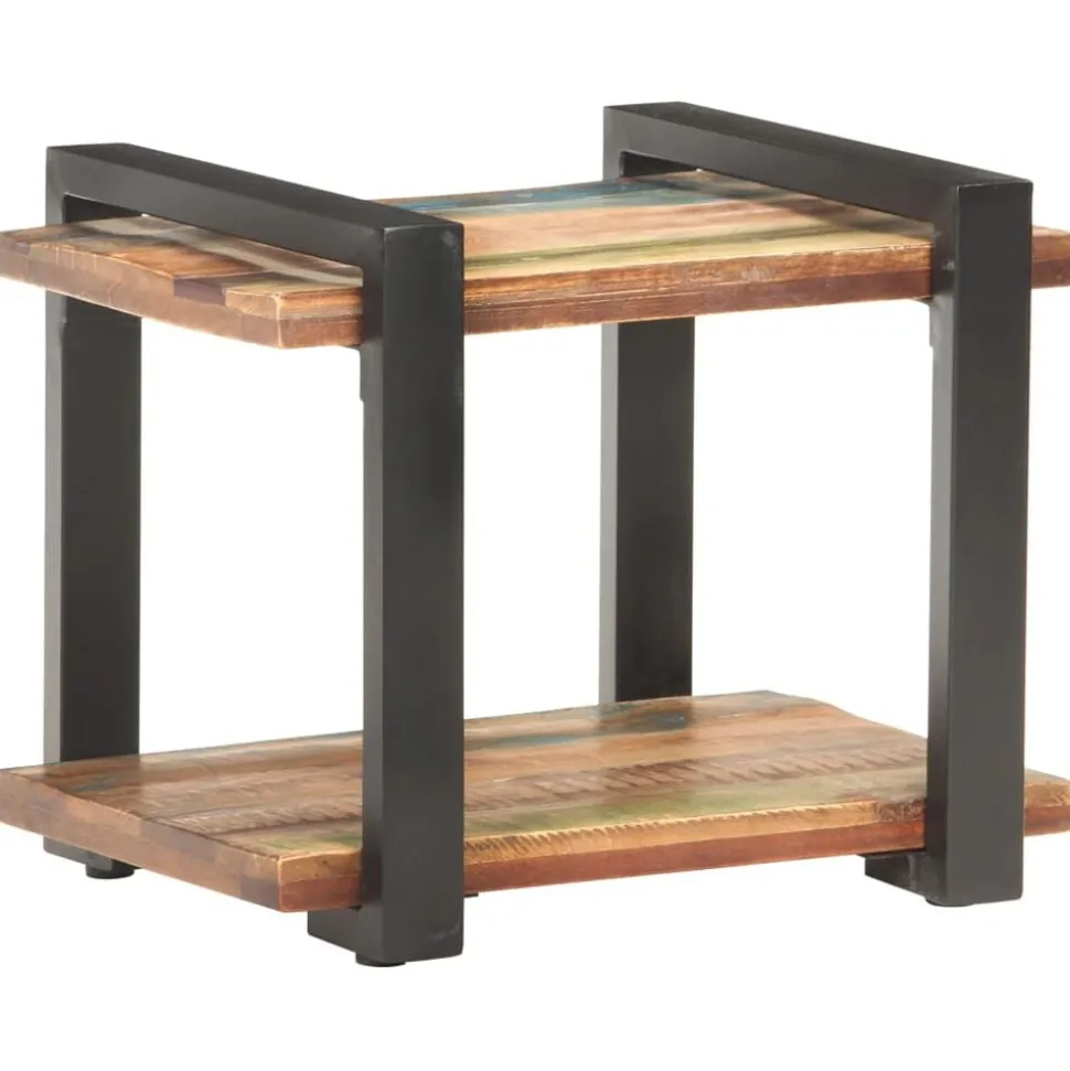 vidaXL Nachtkastje 50x40x40 cm massief gerecycled hout
