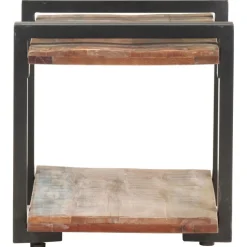 vidaXL Nachtkastje 50x40x40 cm massief gerecycled hout