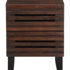 vidaXL Nachtkastje 40x34x46 cm massief mangohout