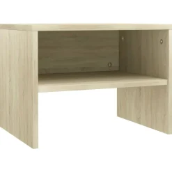vidaXL Nachtkastje 40x30x30 cm bewerkt hout sonoma eikenkleurig