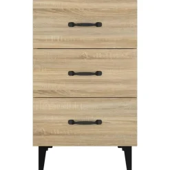 vidaXL Nachtkastje 40x40x66 cm bewerkt hout sonoma eikenkleurig