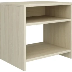 vidaXL Nachtkastje 40x30x40 cm bewerkt hout sonoma eikenkleurig