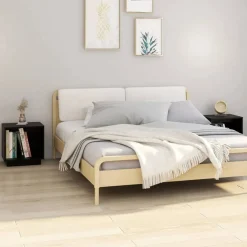vidaXL Nachtkastjes 2 st 40x30x40 cm massief grenenhout zwart