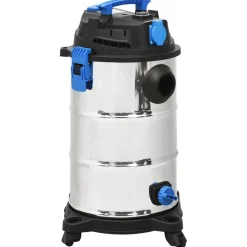 vidaXL Nat- en droogzuiger 1200 W 30 L zilverkleurig