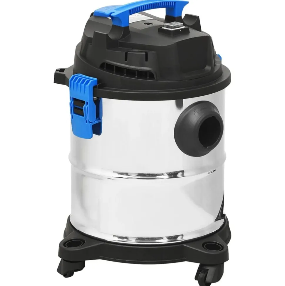 vidaXL Nat- en droogzuiger 1200 W 20 L zilverkleurig
