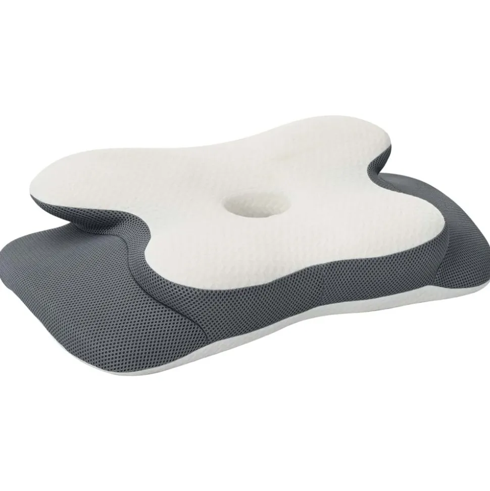 vidaXL Nek kussen Wit Traagschuim 58 x 37,5 x 12 cm