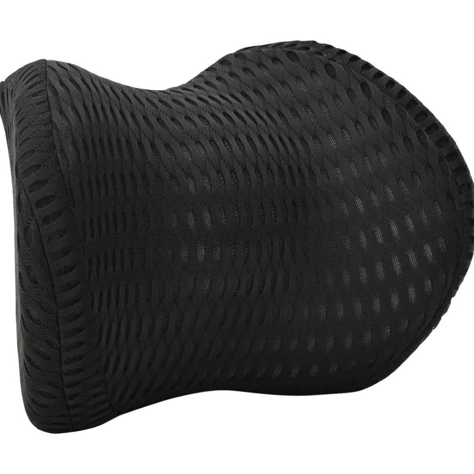 vidaXL Nek kussen Zwart Traagschuim 30,5 x 21,5 x 13 cm