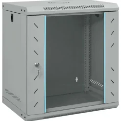 vidaXL Netwerk kabinet met opslag Grijs 53 x 45 x 60 cm Staal