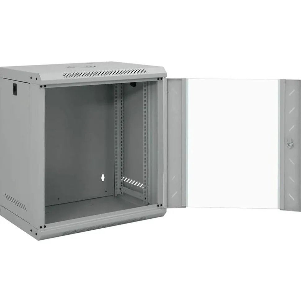 vidaXL Netwerk kabinet met opslag Grijs 53 x 45 x 60 cm Staal