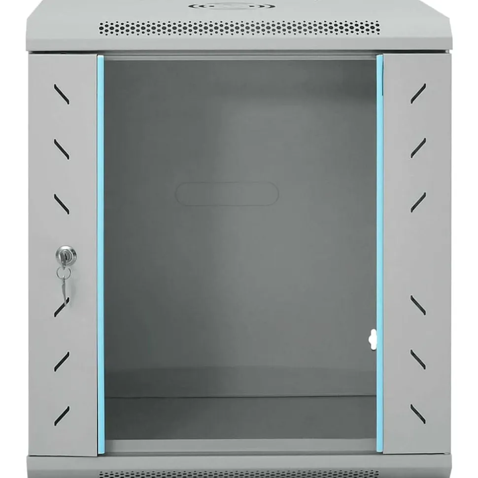 vidaXL Netwerk kabinet met opslag Grijs 53 x 45 x 60 cm Staal