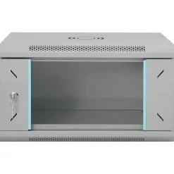 vidaXL Netwerk kabinet met opslag Grijs 53 x 45 x 30 cm Staal