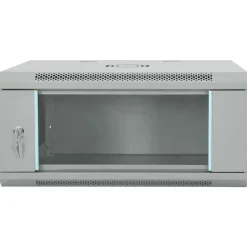 vidaXL Netwerk kabinet met opslag Grijs 60 x 45 x 28 cm Staal