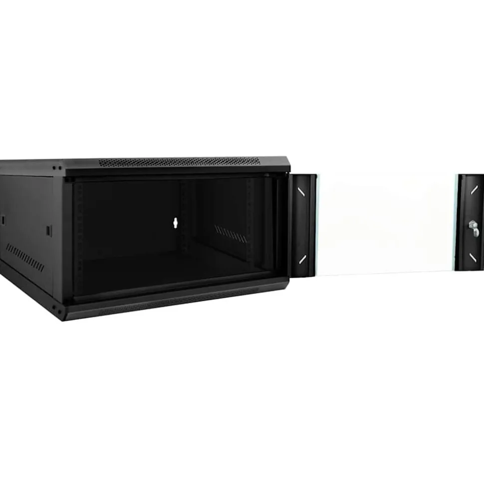 vidaXL Netwerk kabinet met opslag Zwart 53 x 60 x 30 cm Staal