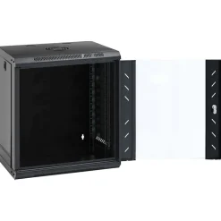 vidaXL Netwerk kabinet met opslag Zwart 53 x 45 x 60 cm Staal