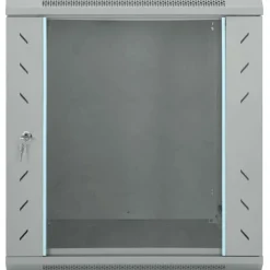 vidaXL Netwerk kabinet met opslag Grijs 60 x 60 x 65 cm Staal