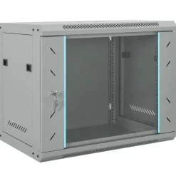 vidaXL Netwerk kabinet met opslag Grijs 60 x 45 x 50 cm Staal
