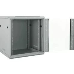 vidaXL Netwerk kabinet met opslag Grijs 60 x 45 x 65 cm Staal