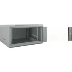vidaXL Netwerk kabinet met opslag Grijs 60 x 60 x 35 cm Staal