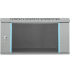 vidaXL Netwerk kabinet met opslag Grijs 60 x 60 x 35 cm Staal