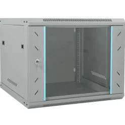 vidaXL Netwerk kabinet met opslag Grijs 60 x 60 x 50 cm Staal