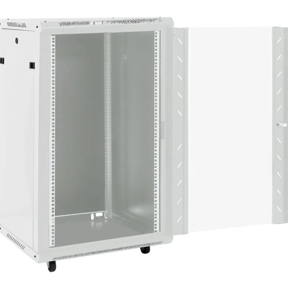 vidaXL Netwerkkast met draaiwieltjes 18U 19" IP20 60x60x100 cm