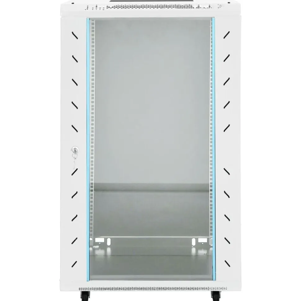 vidaXL Netwerkkast met draaiwieltjes 18U 19" IP20 60x60x100 cm