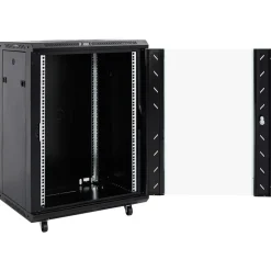 vidaXL Netwerkkast 15U 19" IP20 60x45x86 cm zwart