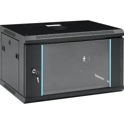 vidaXL Netwerkkast voor aan de muur 6U 19" IP20 600x450x350 mm