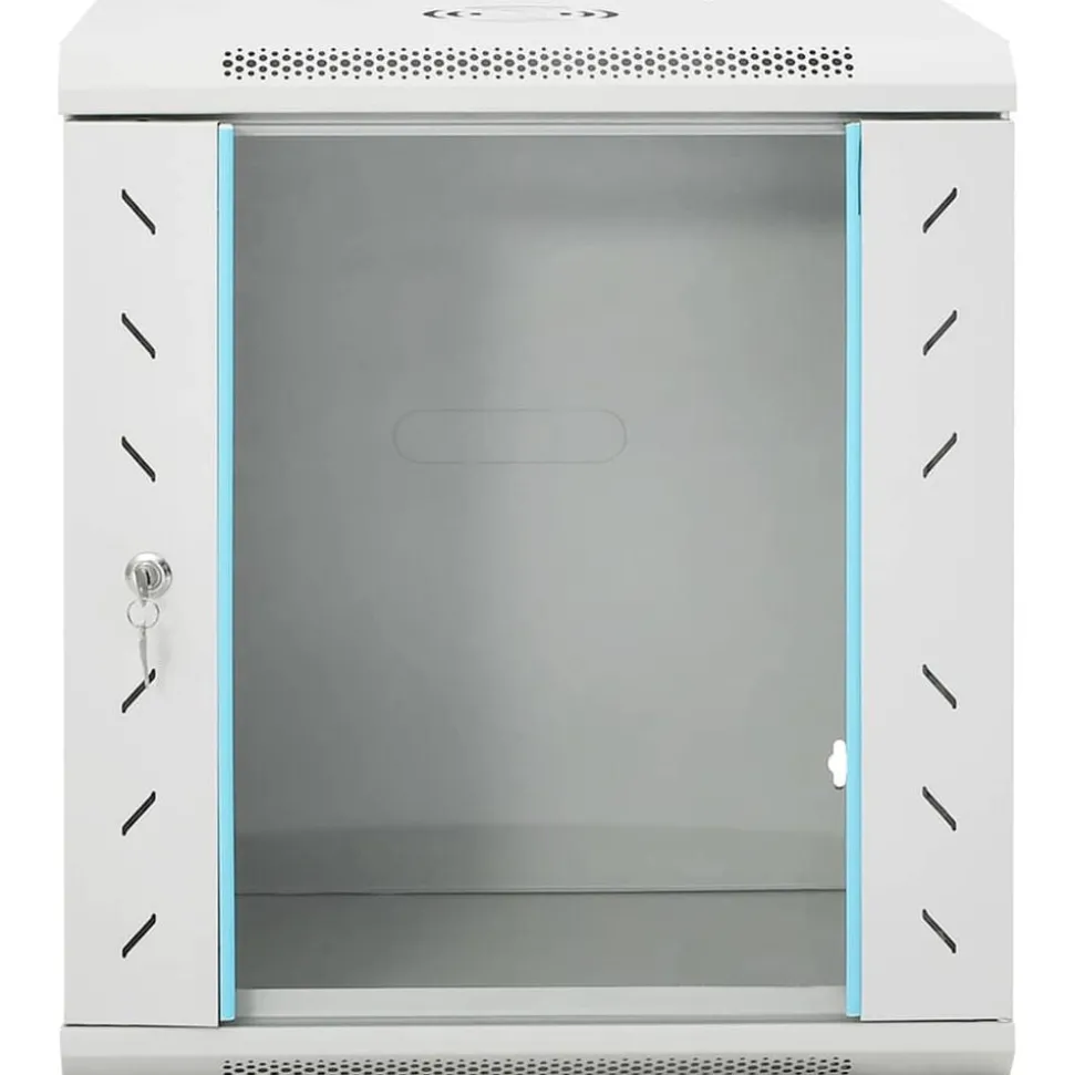 vidaXL Netwerkkast wandgemonteerd 12U 19" IP20 53x40x60 cm
