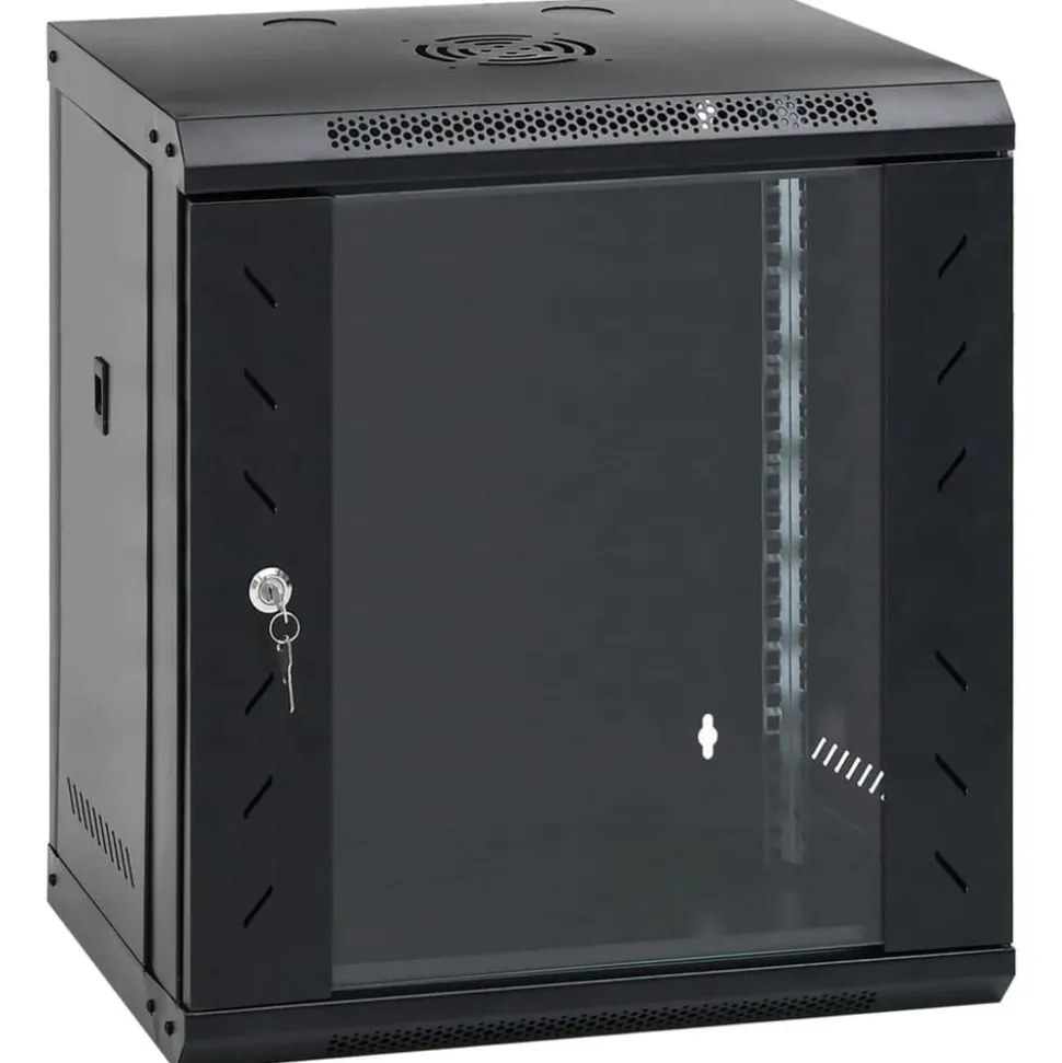 vidaXL Netwerkkast wandgemonteerd 12U 19" IP20 53x40x60 cm