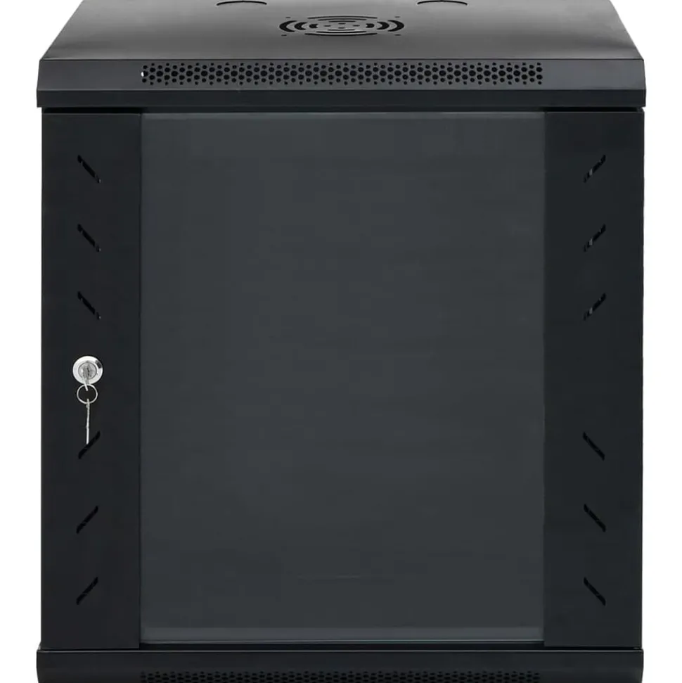 vidaXL Netwerkkast wandgemonteerd 12U 19" IP20 53x40x60 cm