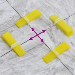 vidaXL Nivelleringssysteem voor tegels 250 wiggen 500 klemmen 1 mm