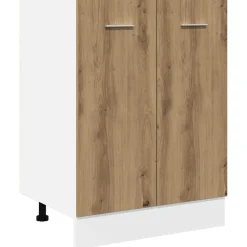 vidaXL Onderkast Lyon 60x46x81,5 cm bewerkt hout artisanaal eikenkleur