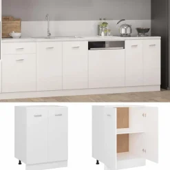 vidaXL Onderkast Lyon 60x46x81,5 cm bewerkt hout wit