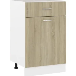vidaXL Onderkast met lade Lyon 50x46x81,5 cm sonoma eikenkleur