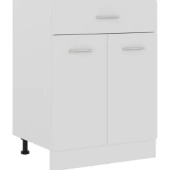 vidaXL Onderkast met lade Lyon 60x46x81,5 cm bewerkt hout wit