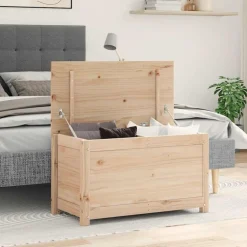 vidaXL Opbergbox 80x40x45,5 cm massief grenenhout