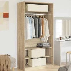 vidaXL Opbergbox 50x30x25 cm stof crèmekleurig