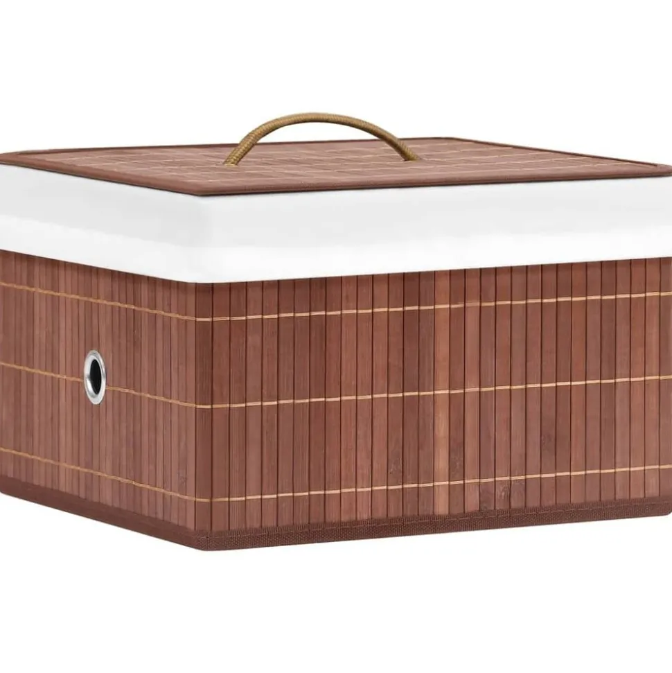 vidaXL Opbergboxen 4 st bamboe bruin