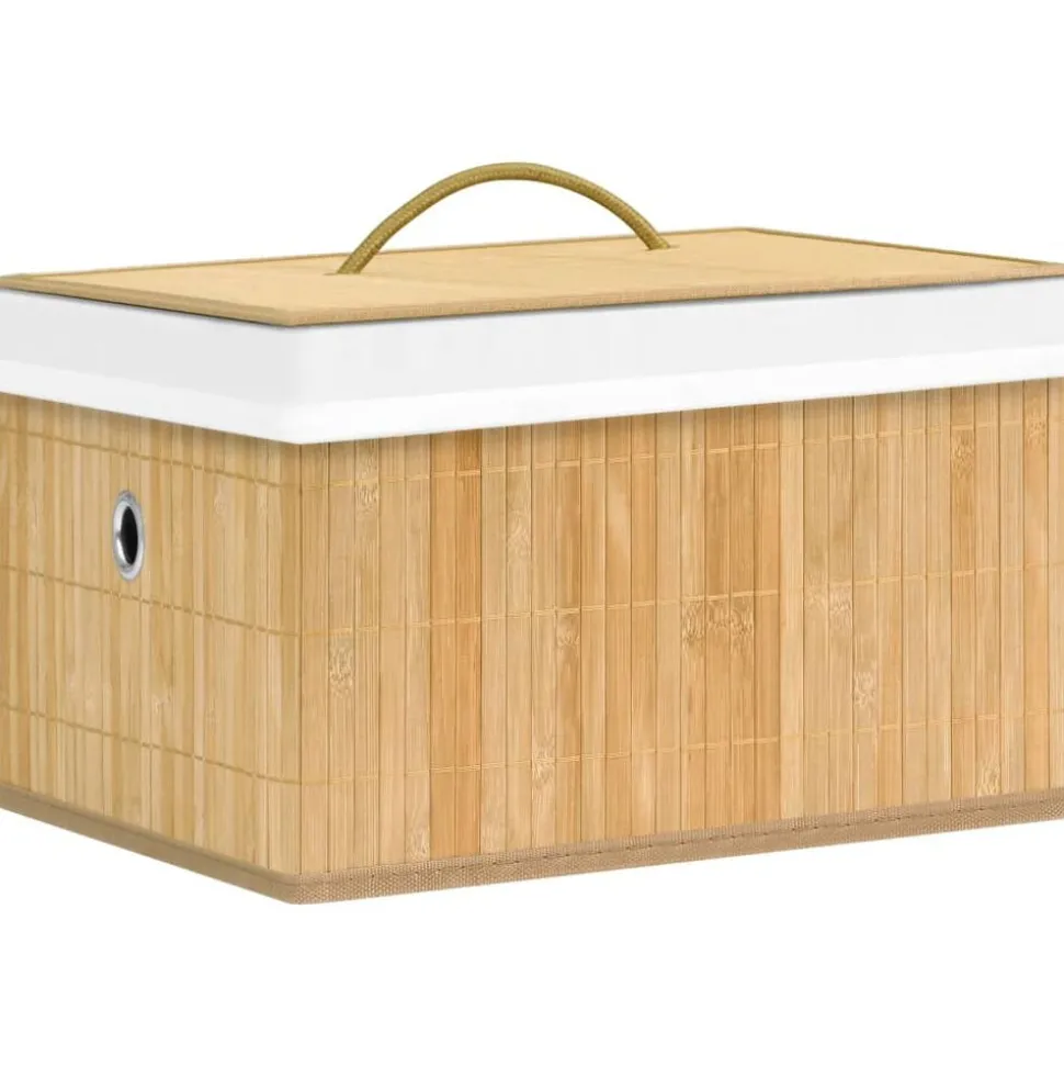 vidaXL Opbergboxen 4 st bamboe