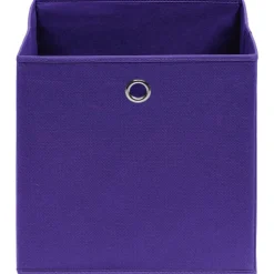 vidaXL Opbergboxen 4 st 32x32x32 cm stof paars